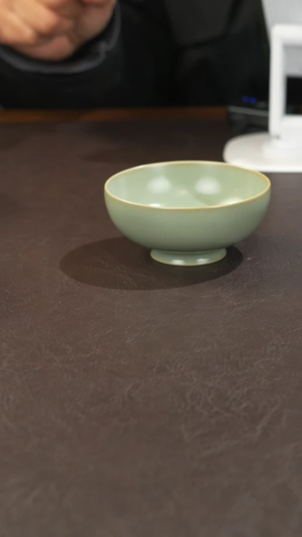 瓷宣宝汝瓷原矿原釉手工作品微瑕