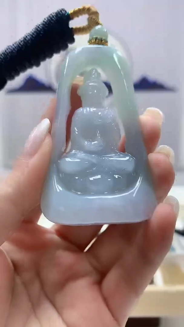 定制翡翠未镶嵌5028ms-毛货56观音