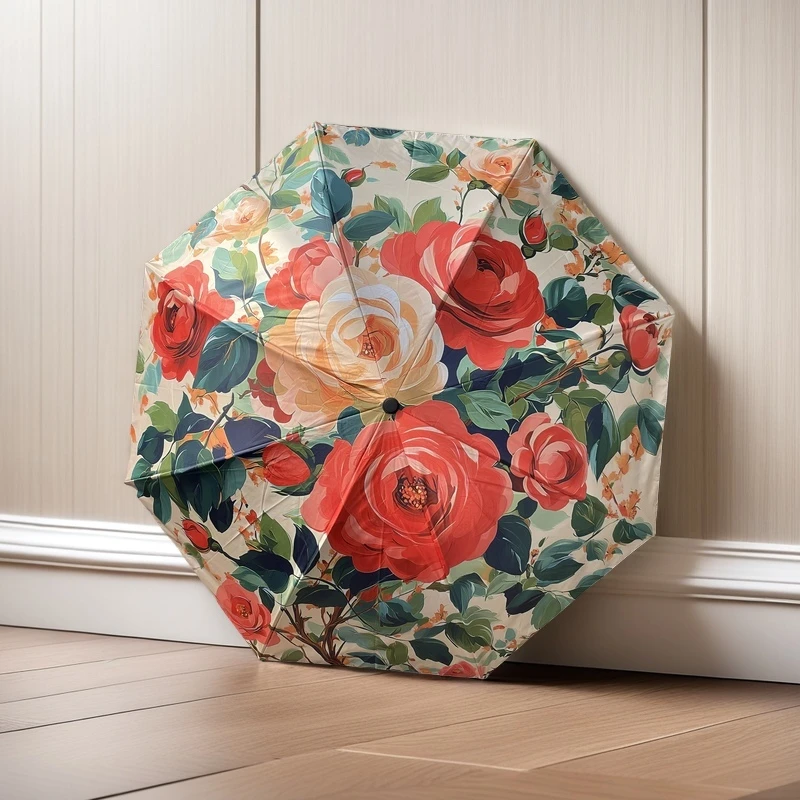 B1防风雨伞晴雨两用精美防雨伸缩式雨伞太阳伞防紫外线