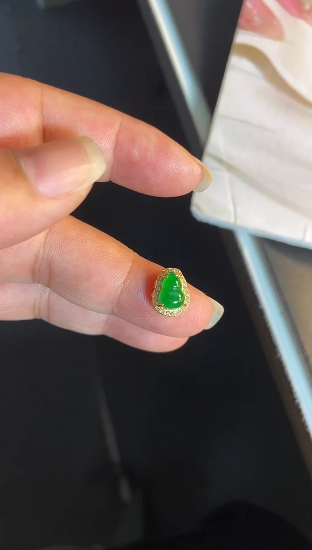 吊坠(不含链)银S925镶嵌翡翠1
