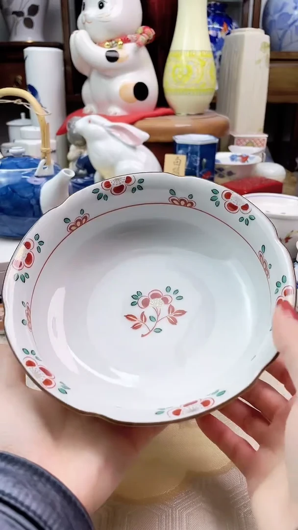 【闪购商品】盘橘吉赤绘钵一一