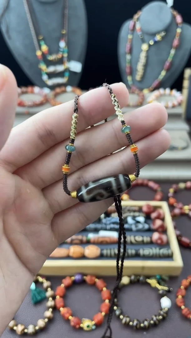 玛瑙/玉髓颈饰未镶嵌天缘度母锁骨链