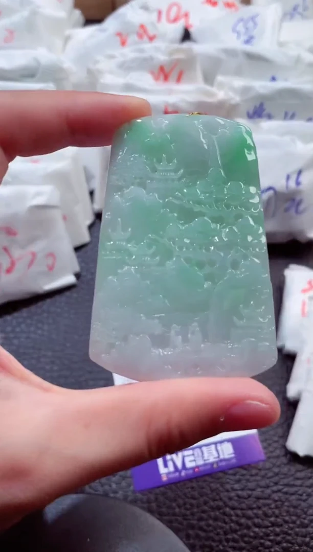 翡翠未镶嵌颈饰00001483