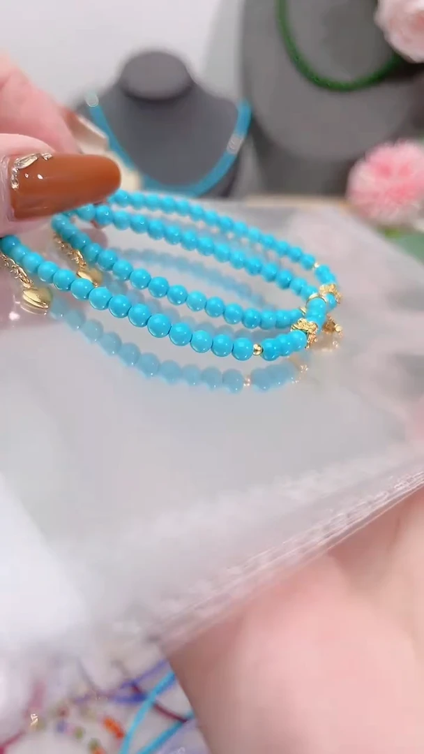 银S925镶嵌手链水晶圆松50