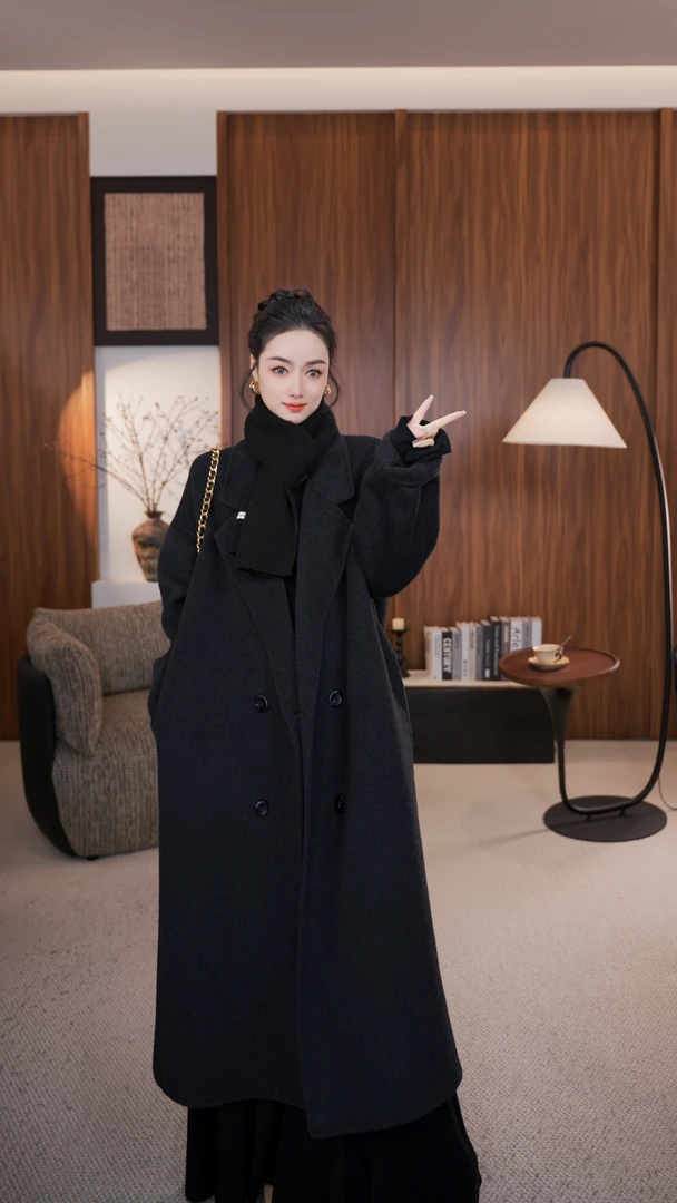 【冬日特调】25秋冬新款羊毛大衣茧型阔版落肩