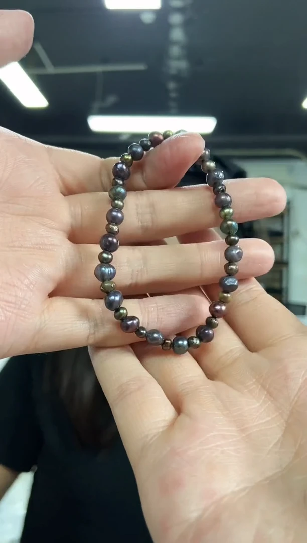 【闪购商品】海水珍珠手串未镶嵌54-60圈口多样性发其一颜色微差