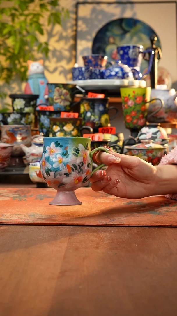 瓷片景德镇手工手绘1040