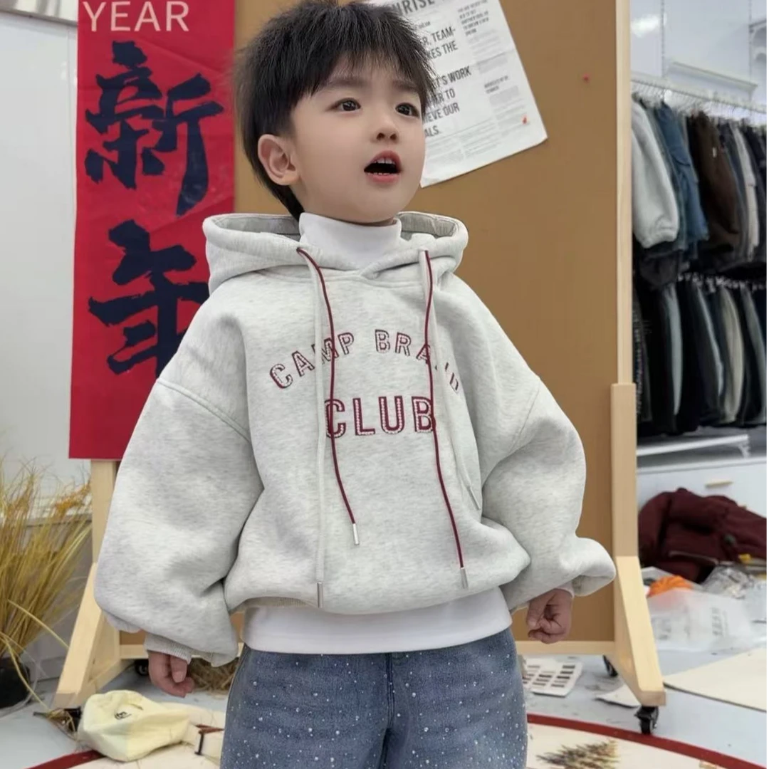 【棉逗熊品牌】男童韩版冬季休闲男童百搭卫衣-18099