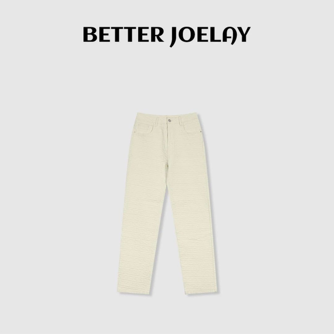 BETTERJOELAY -【轻舞飞扬】百搭时尚潮流休闲时尚宽松牛仔裤JG9331
