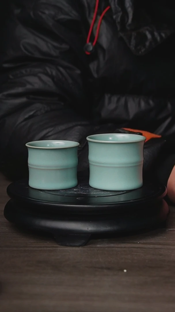 杯原矿仿古釉作品