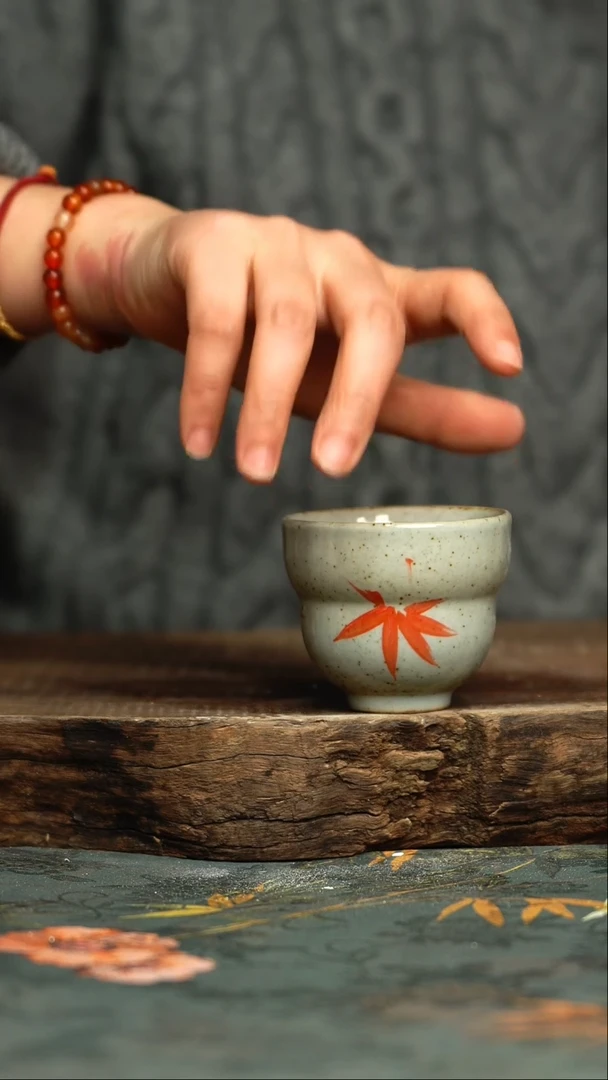 【闪购商品】杯釉下彩手工手绘同款陶器