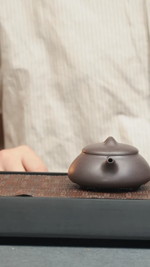 茶壶紫砂五堂 矮石瓢—光