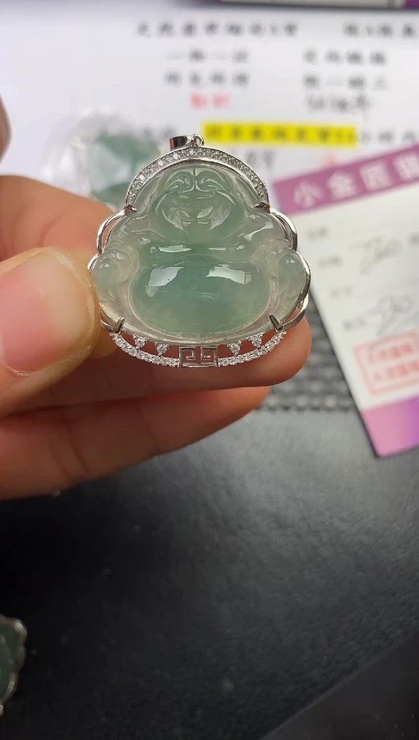 颈饰银S925镶嵌翡翠?****️挂件