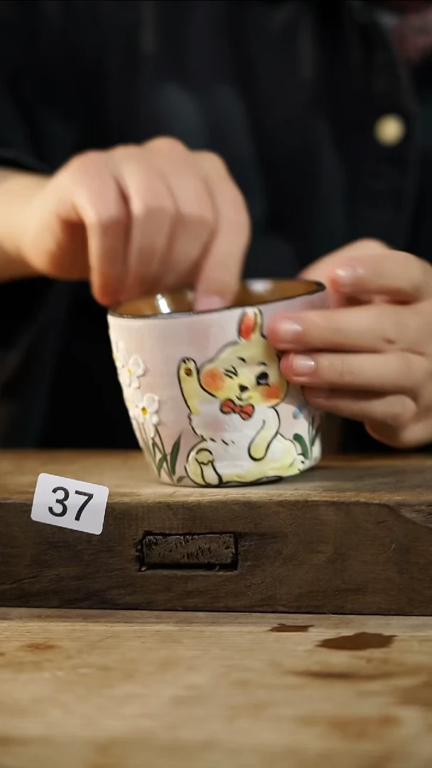 瓷片设计师手作！！！景德镇设计师系列！！！！大杯