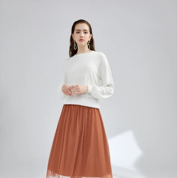 【诗语专属】曼德诗休闲气质莱赛尔针织衫Y730260-95136