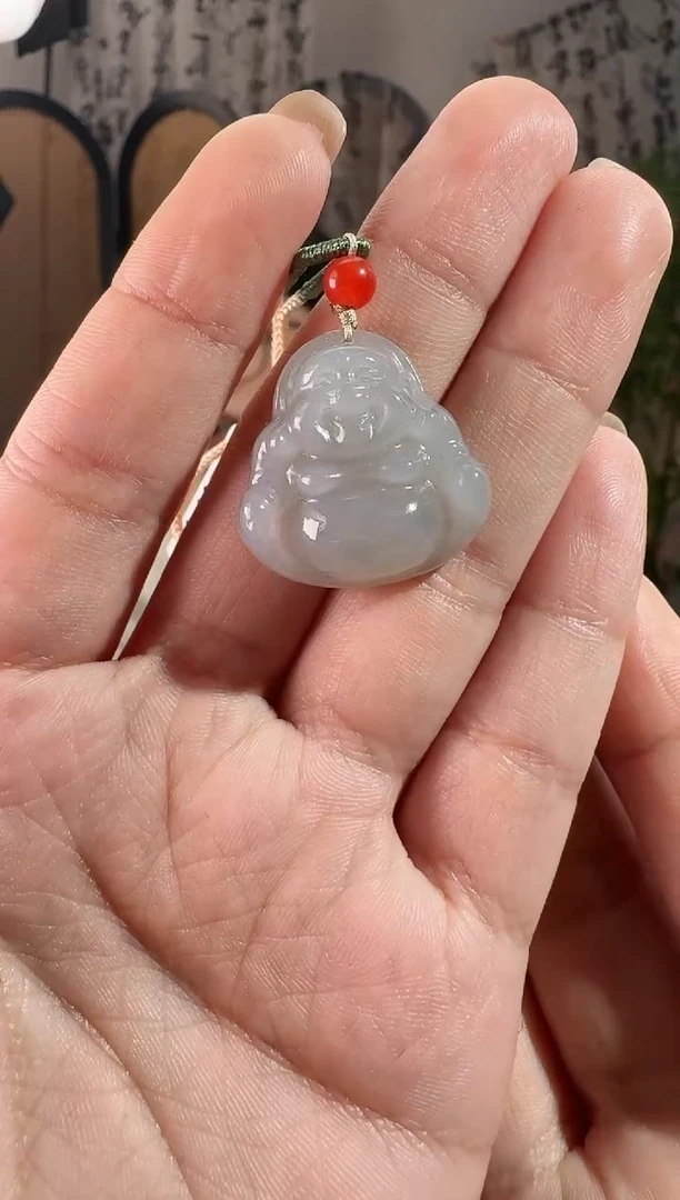 颈饰未镶嵌和田玉佛公