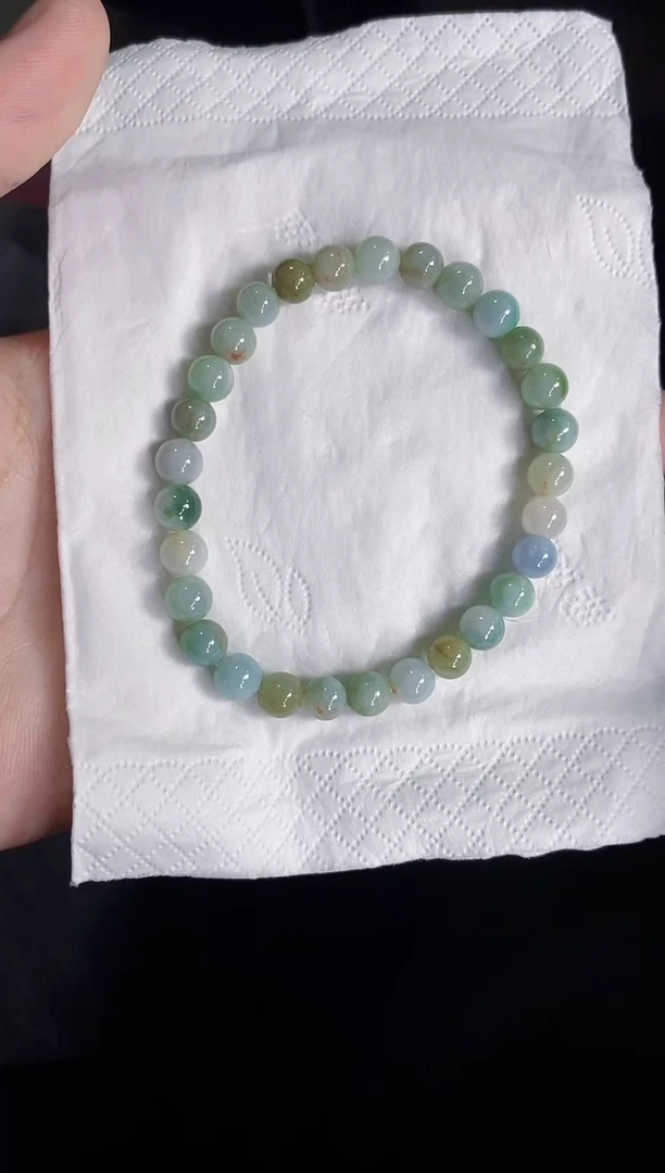 未镶嵌手串翡翠100天然缅甸翡翠A货一物一证