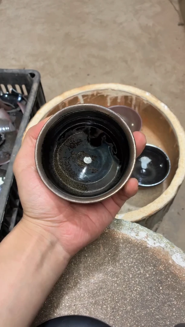 茶盏真柴烧建盏换点柴火