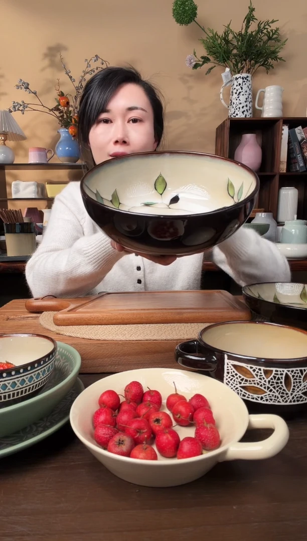 9英寸竹叶大汤碗微瑕