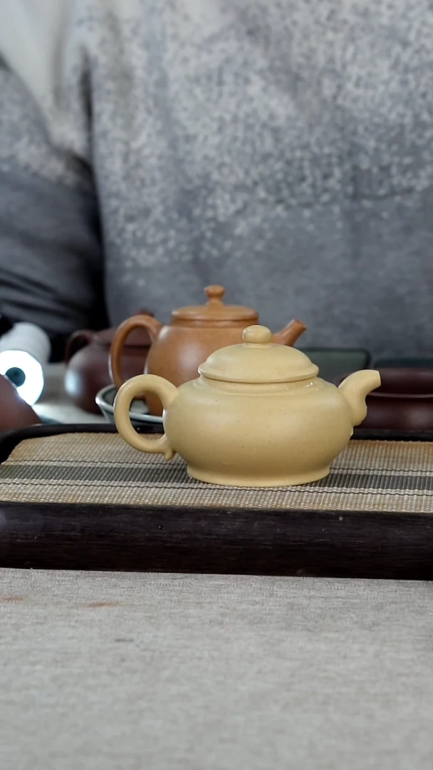 【闪购商品】紫砂茶壶原矿本绿禅韵壶微瑕不退不换1