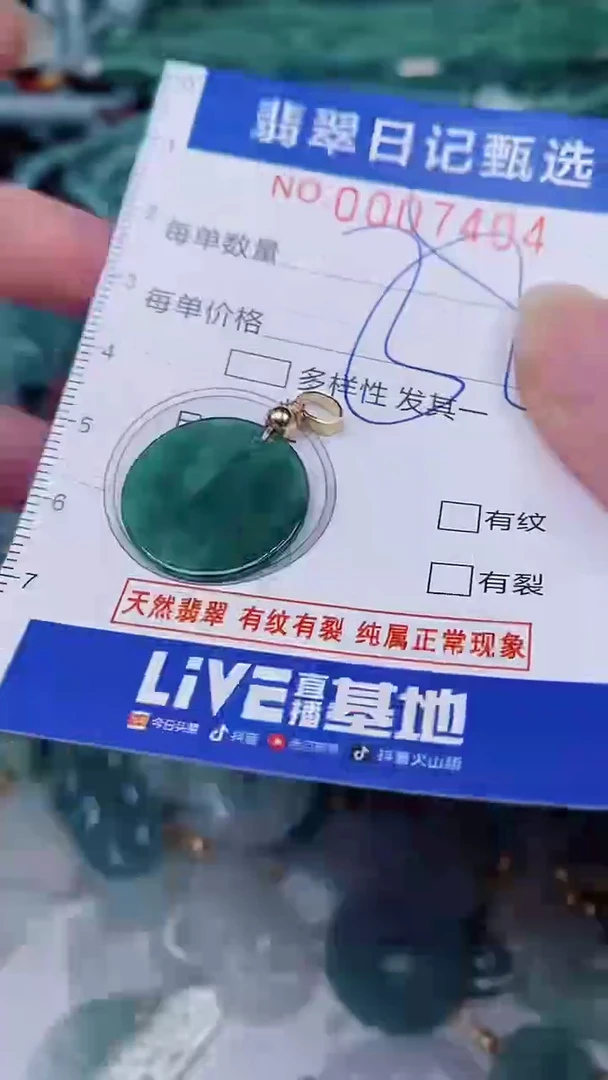 翡翠未镶嵌颈饰00007404