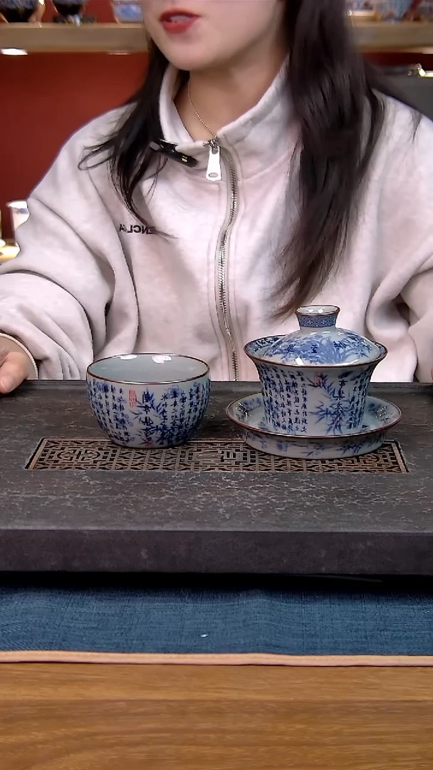 简装家用款2件套 老陶泥开片纹陶瓷茶具