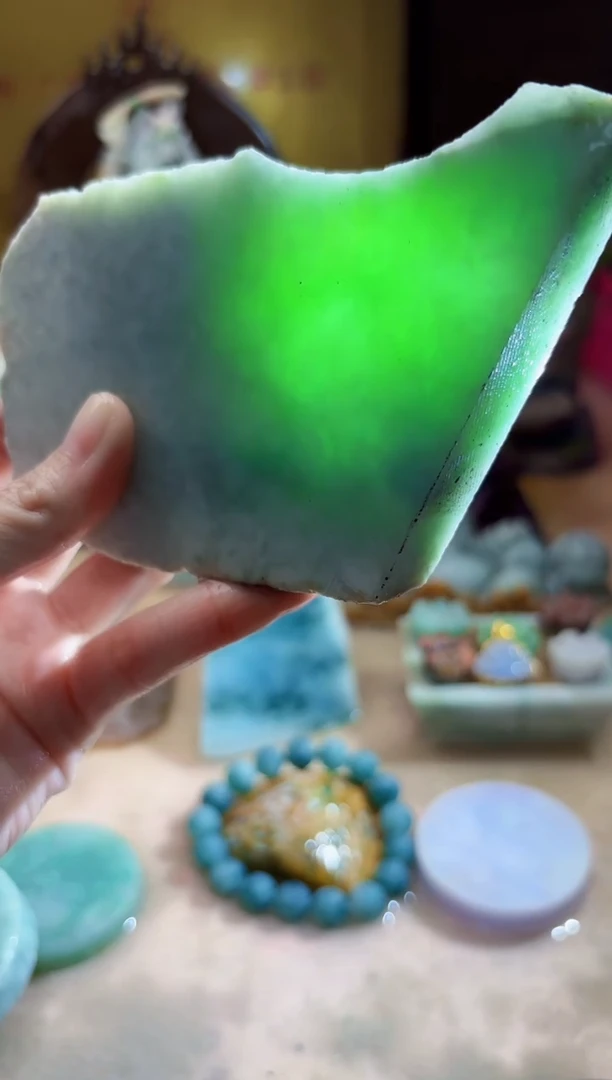 未镶嵌挂件翡翠A货柠优4603