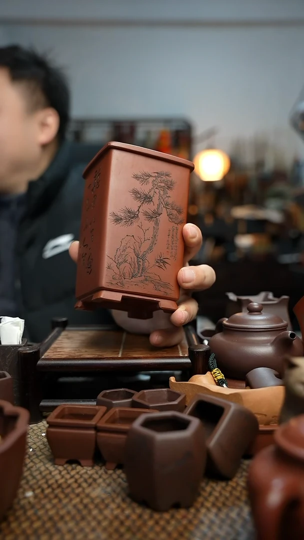 紫砂花盆T*M長木軒精品紫砂