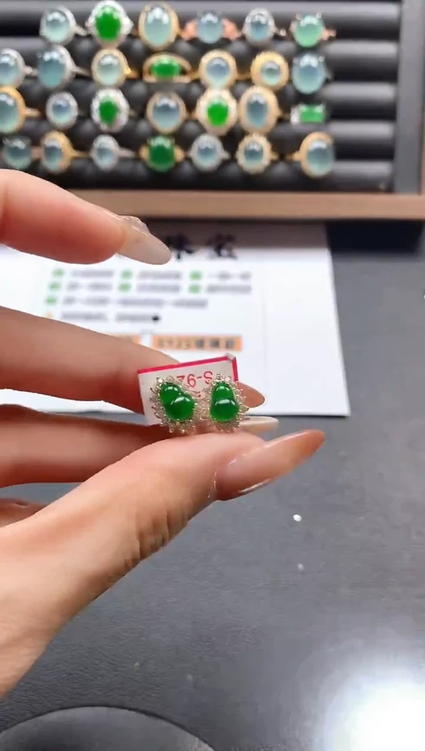 银S925镶嵌戒指翡翠5151