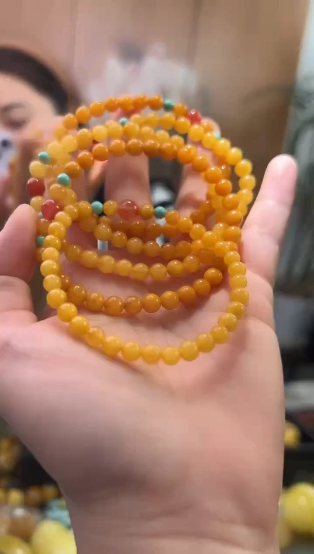 裸石琥珀未镶嵌琥珀蜜蜡手串多样性发一条