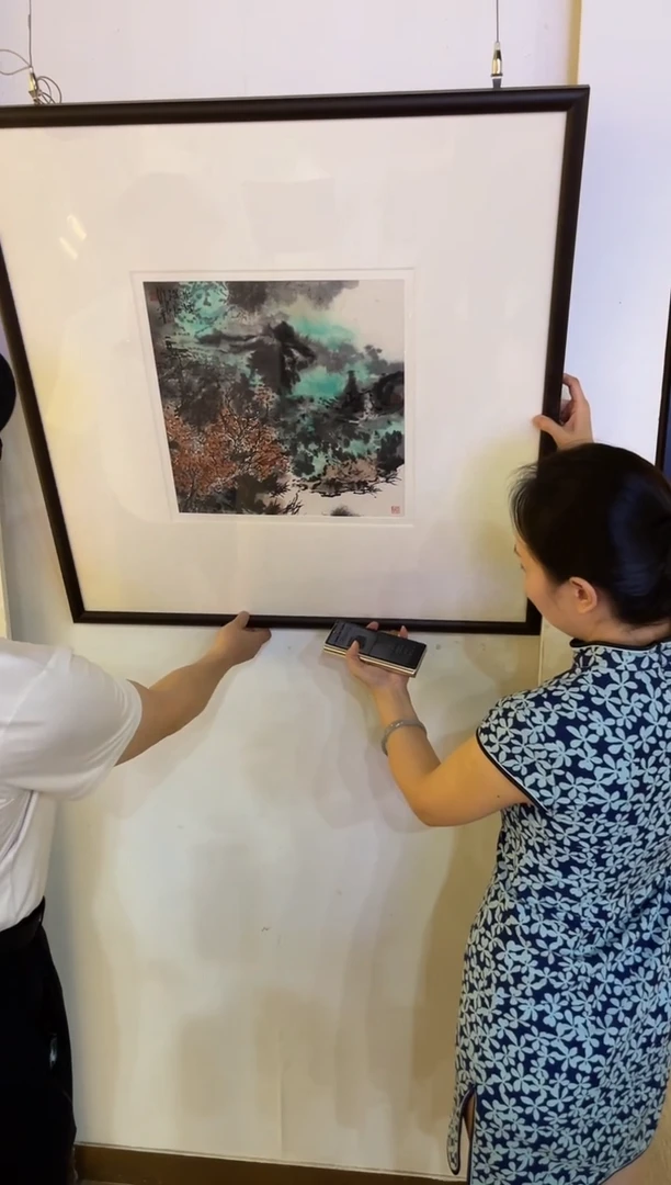 国画白恩平展览作品（带框）