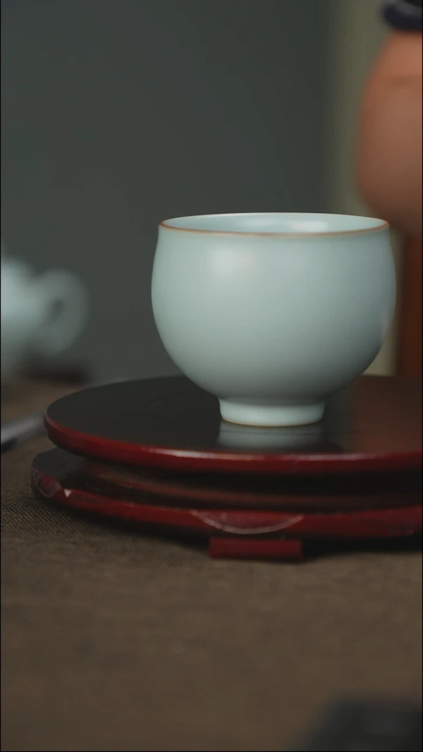 微微瑕 大禅定杯 无底款 8