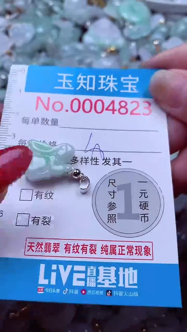 吊坠(不含链)未镶嵌翡翠4823