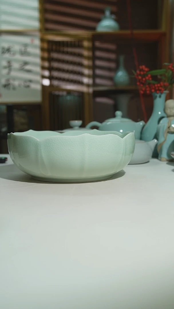 珑匠玉清莲花茶洗二级