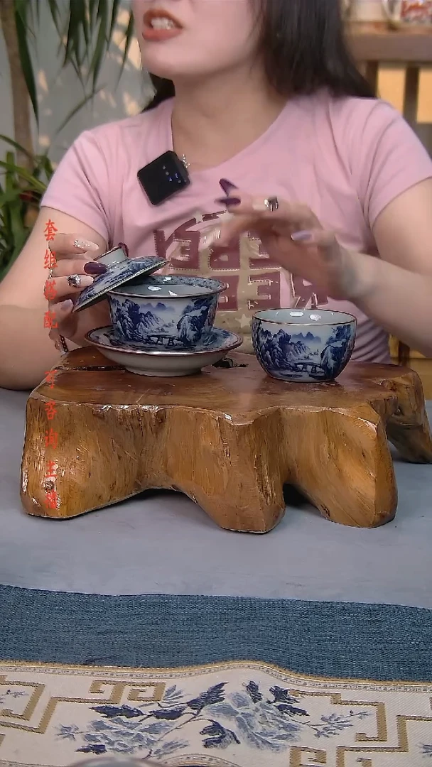 简装家用款2件套 老陶泥开片纹陶瓷茶具