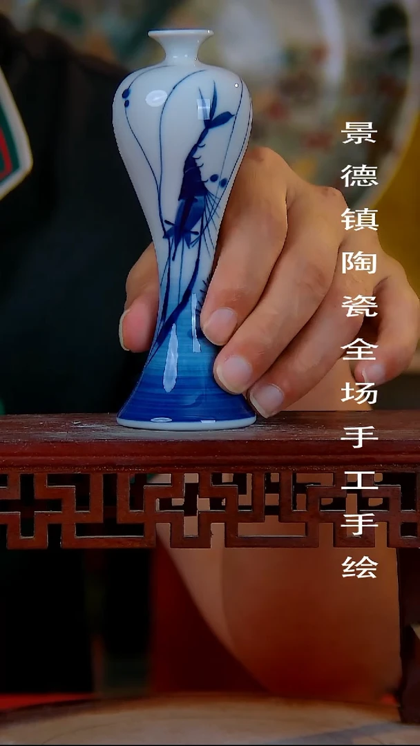 摆件手景德镇陶瓷 全场手工绘