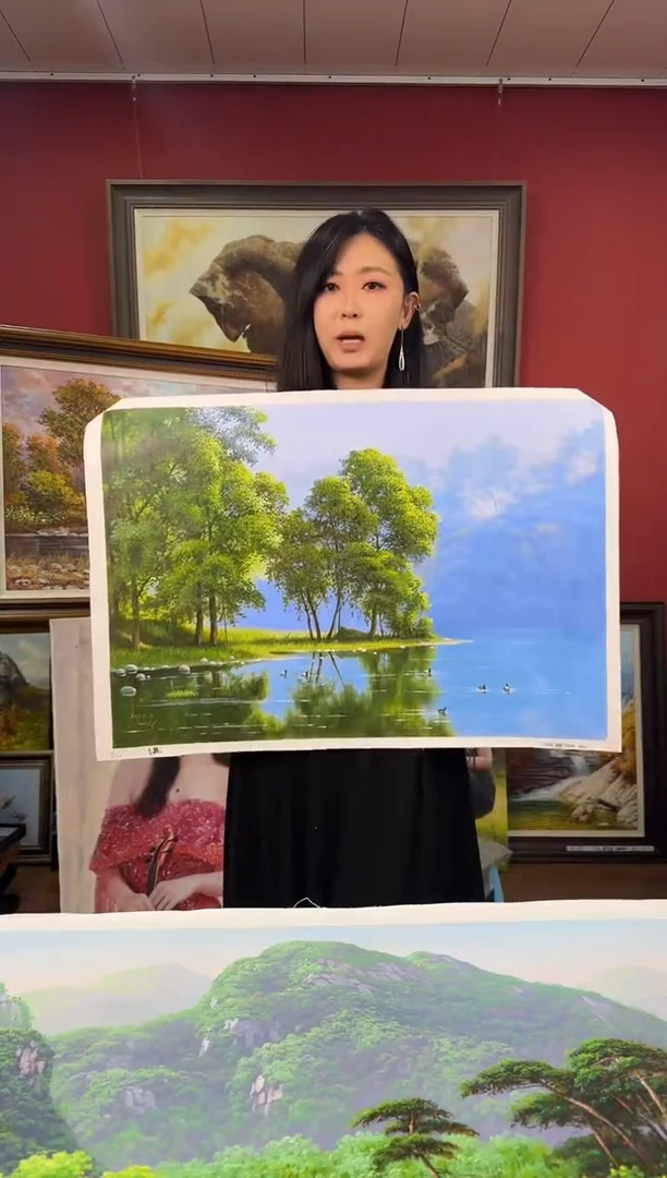 油画【159号】约50*70cm丨朝鲜原创纯手绘孤品油画丨顺丰包邮