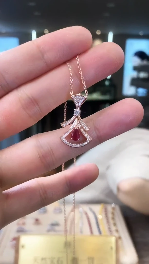 【闪购商品】红宝石项链银S925镶嵌09