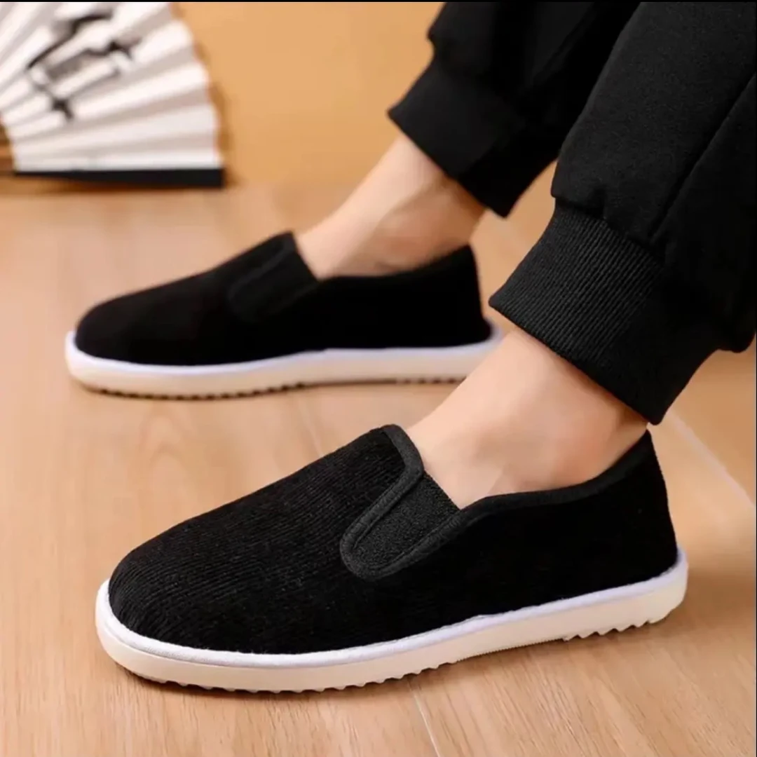 何航夏季复古国风【松紧布鞋】软底防滑夏季工作休闲开车情侣单布鞋