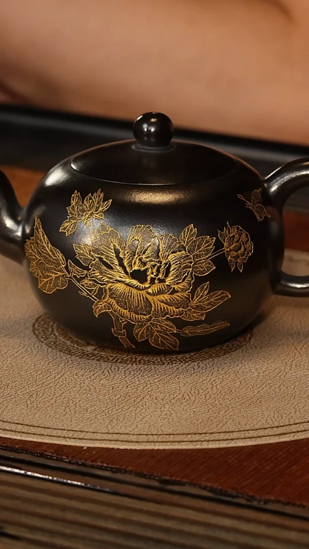 茶壶紫砂宜兴紫砂BYM 高黑料 一粒珠 240c