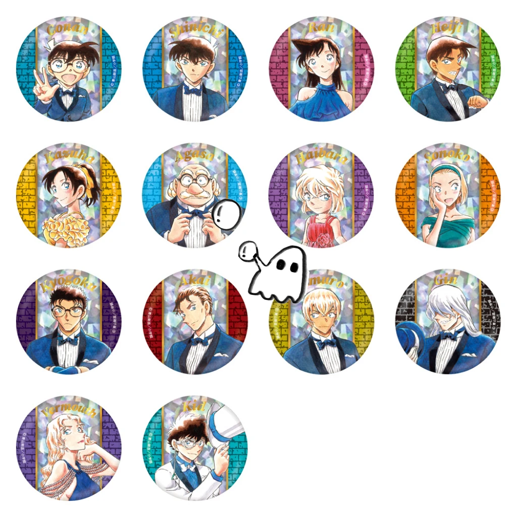 名侦探柯南30周年原画吧唧 名侦探柯南吧唧盲盒 日谷正版