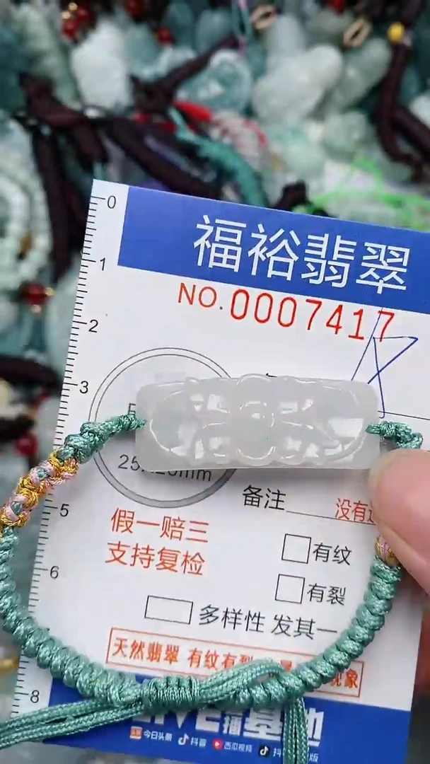 翡翠未镶嵌颈饰...0007417