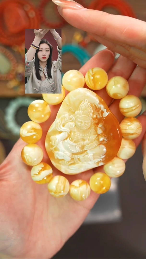 手串蜜蜡未镶嵌福**园一念初见品质回血
