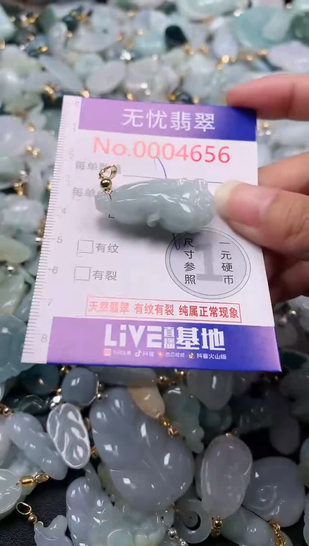 吊坠(不含链)未镶嵌翡翠4656