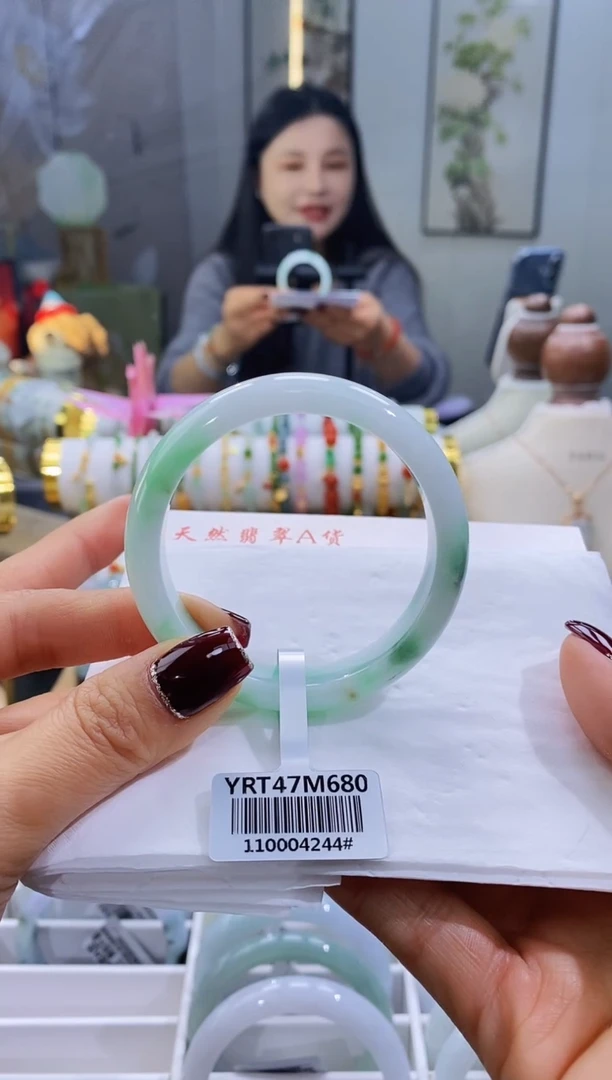 未镶嵌手镯翡翠我**丽4号52.6/12.0*7.4