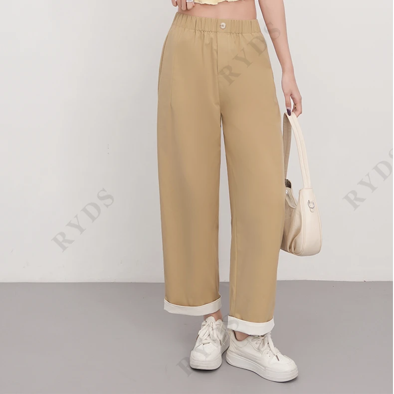 老钱风香蕉裤九分舒柔特防晒百搭K7510