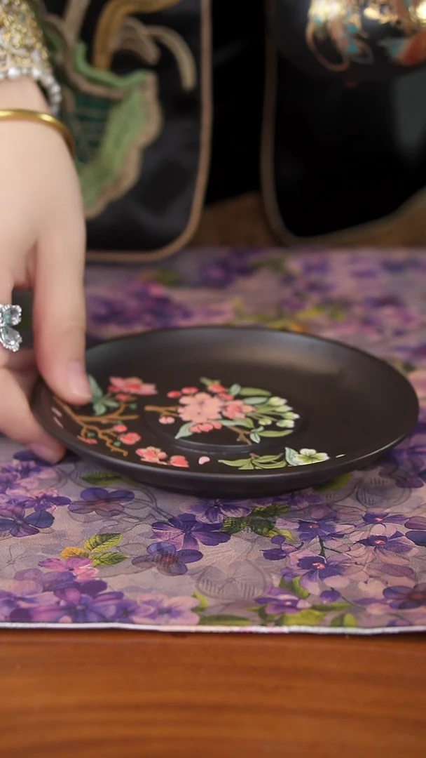 茶壶紫砂梅花壶承