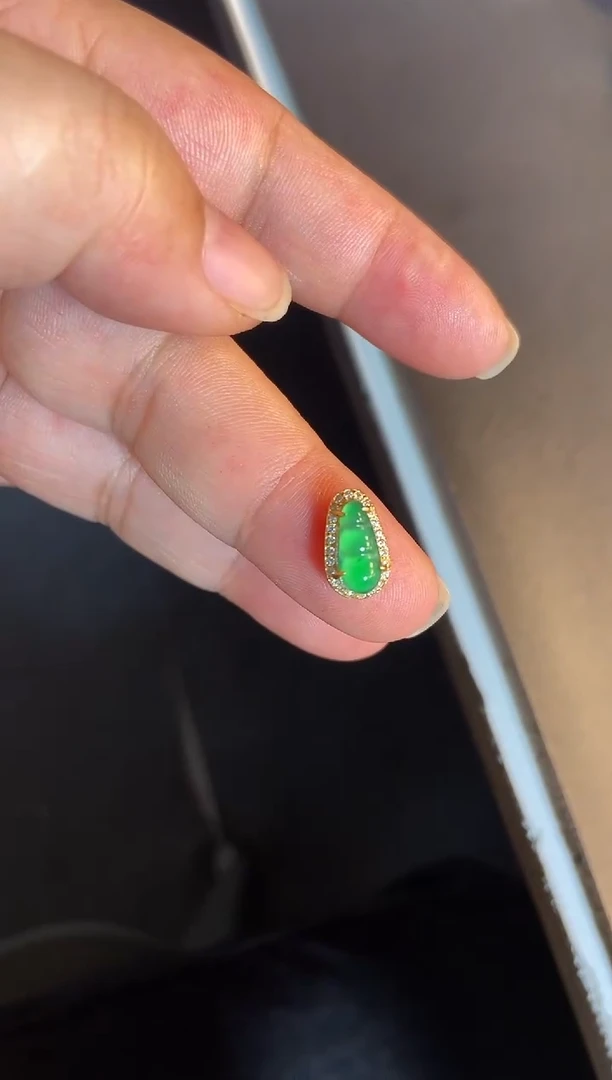 吊坠(不含链)银S925镶嵌翡翠1