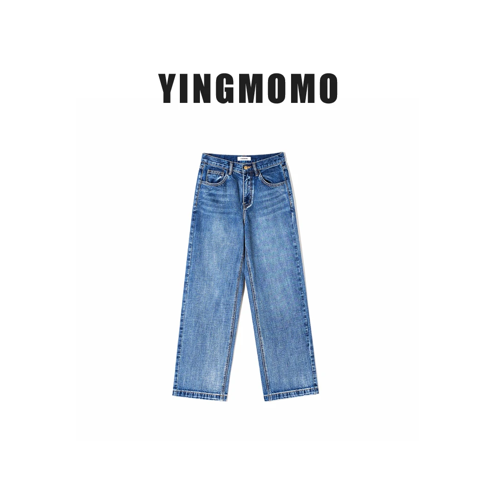 【YINGMOMO】影哥「比利时」零驾驭难度直筒裤梨形身材本命显瘦牛仔