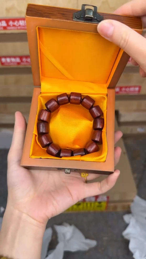 慈木器文玩阁血檀桶珠链接@@YS975